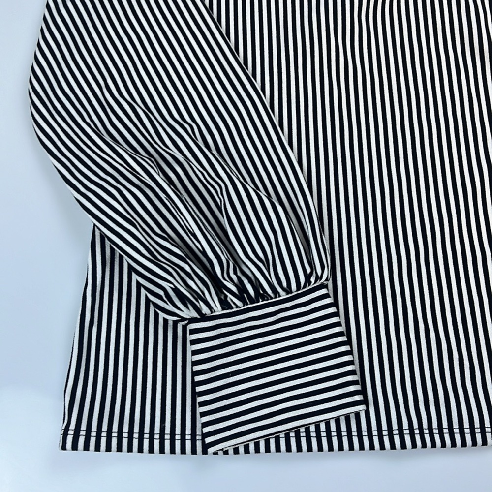 Adrianna Papell Striped Blouse N100-1 View 3